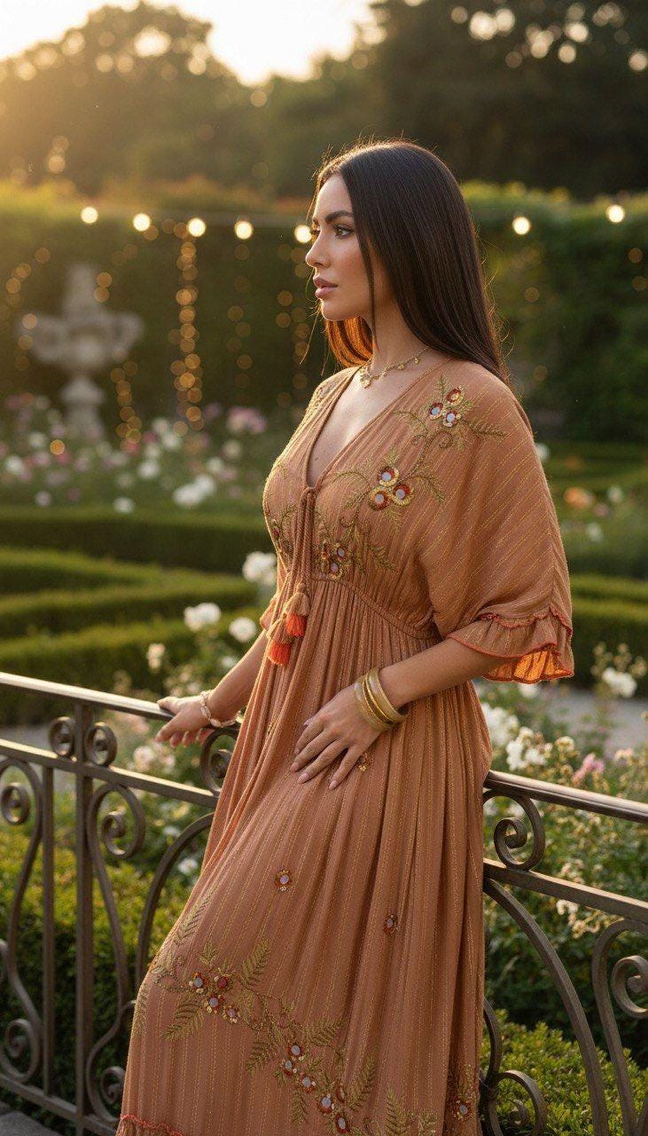Maxi Bohemian Dress, Boho Wedding Dress, Boho Maxi Dress, Boho Dress Women, Hippie Dress, Beach Dress, Pattern Dress.
