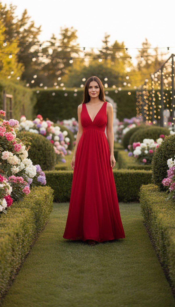 Sleeveless Ceremony Dress for Women – Elegant Formal Evening Dress, Wedding Guest Outfit, Minimalist Chic Long Dress