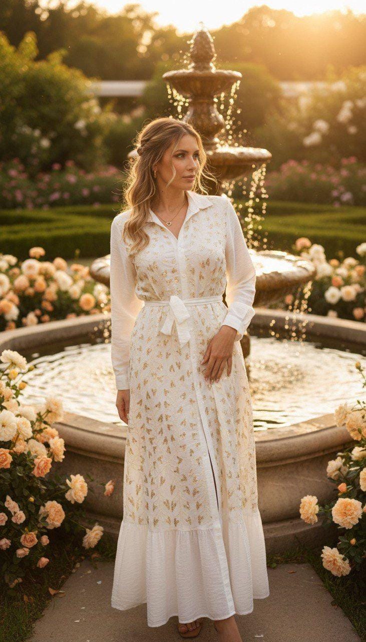 White Boho Dress, Boho Dress for Women, Maxi Boho Dress, Wedding Boho Dress, Coachella Dress, Flowy Dress, Cotton Maxi Dress.