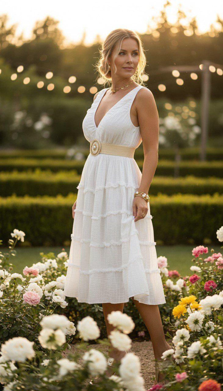 Boho Midi Dress, Linen Boho Dress, Boho Wedding Dress, Boho Wedding Dress, White Midi Dress, White Boho Dress, Dress Pattern, Boho Chic.