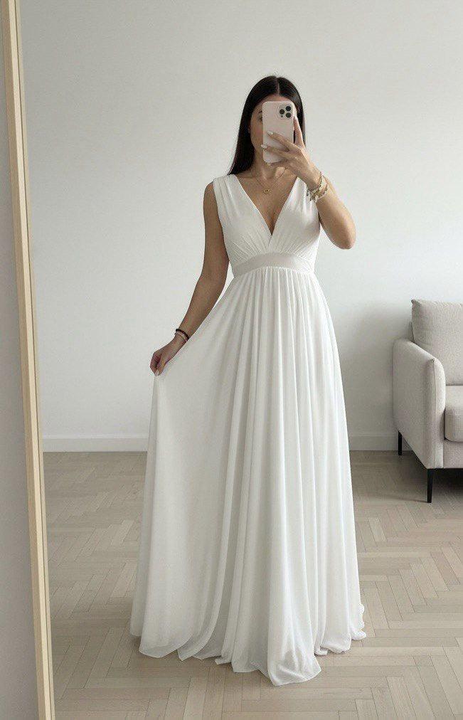 Sleeveless Ceremony Dress for Women – Elegant Formal Evening Dress, Wedding Guest Outfit, Minimalist Chic Long Dress