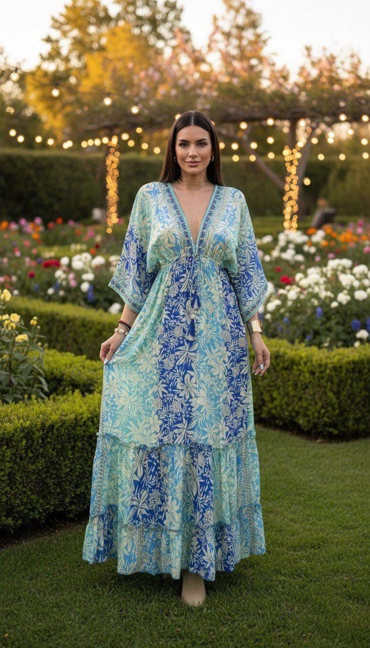 Silk Maxi Dress for Women, Elegant Long Satin Dress, Minimalist Summer Wedding Guest Dress, Silk Maxi Dress, Boho Kleid, Luxury Silk Dress.