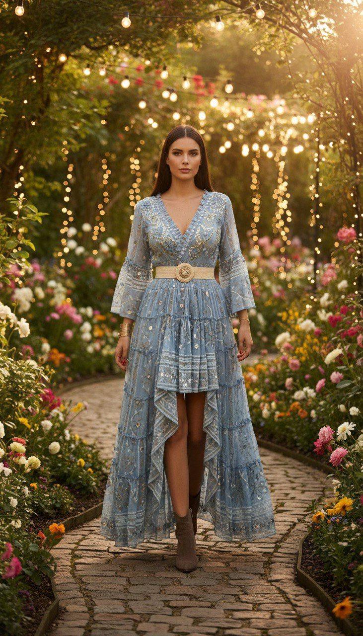 Maxi Boho Wedding Dress, Boho Wedding Dress, Bohemian Dresses, Dress Pattern, Boho Kleid, Summer Boho Dress, Beach Boho Dress, Hippie Dress.