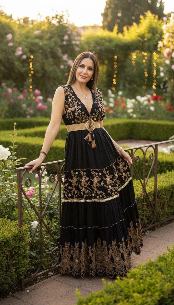 Maxi Boho Dress for Women, Bohemian Maxi Dress, Boho Wedding Dress, Dress Pattern, Boho Kleid, Coachella Dress, Hippie Dress, Formal Dress.