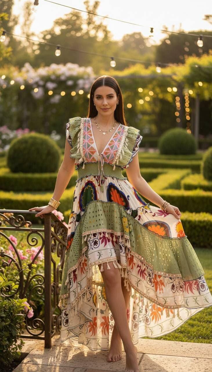 Hippie Boho Dress, Coachella Dress, Bohemian Dress, Maxi Boho Dress, Dress Boho Women, Wedding Dress Boho.