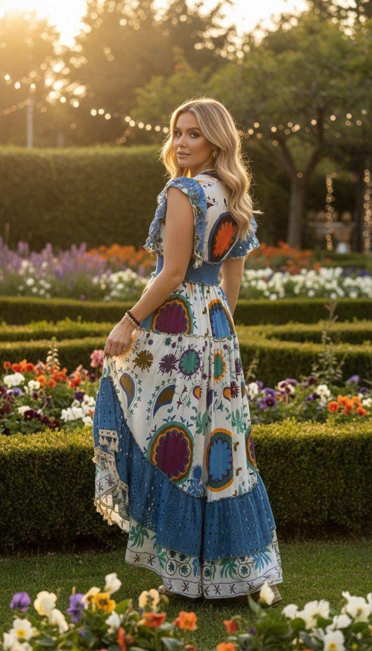 Hippie Boho Dress, Coachella Dress, Bohemian Dress, Maxi Boho Dress, Dress Boho Women, Wedding Dress Boho.