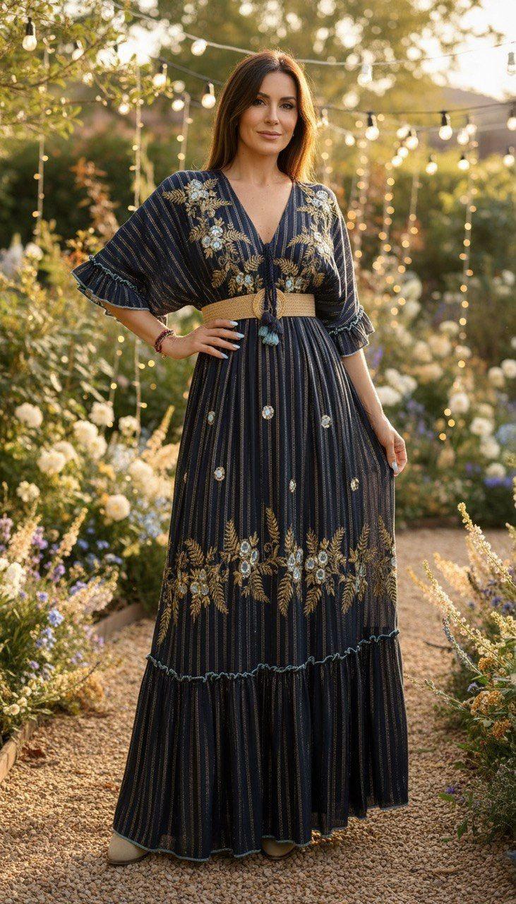 Maxi Boho Dress, Boho Dress for Women, Boho Wedding Dress, Dress Pattern, Boho Kleid, Bohemian Dresses, Flowy Boho Dress, Elegant Boho Dress
