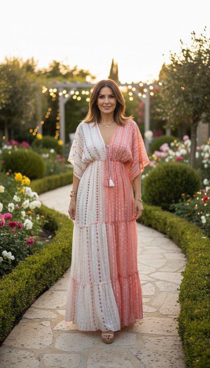 Boho Yellow Maxi Dress for Women, Flowy Resort Dress, Summer Vacation Dress, Bohemian Long Dress, Beach Wedding Guest Outfit.