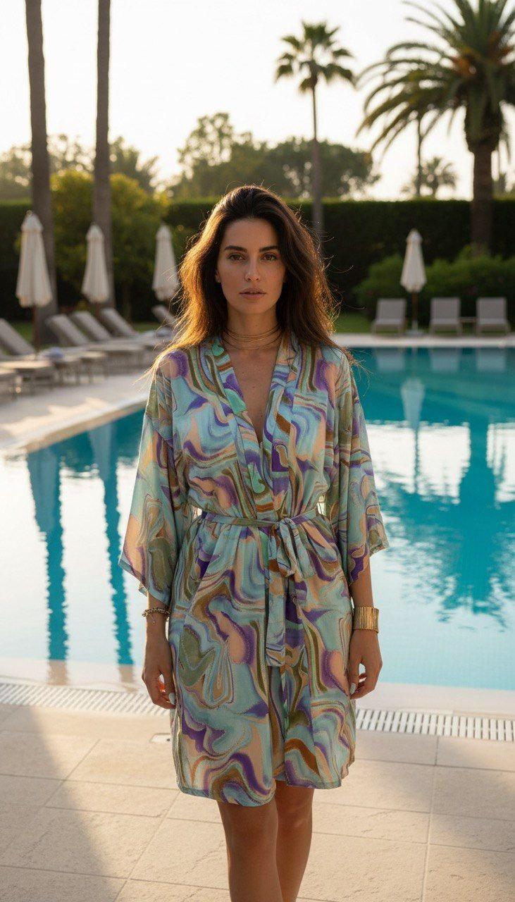 Two Piece Silk Boho Dress, Pants and Top, Two Piece Boho Set, Two Piece Bohemian Dress, Bohemian Two Piece, Hippie Two Piece Set.