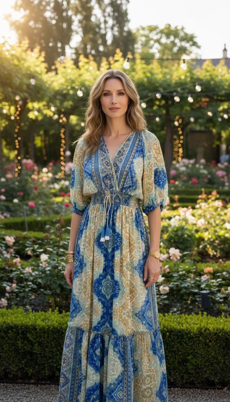 Maxi Silk Boho Dress, Hippie Silk Dress, Coachella Dress, Dress Pattern, Boho Lleida, Bohemian Silk Dress, Silk Maxi Dress.