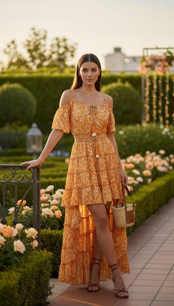 Boho Silk Maxi Dress for Women, Long Summer Dress, Flowy Beach Vacation Dress, Elegant Bohemian Sundress, Ibiza Style Outfit, Gown for Women