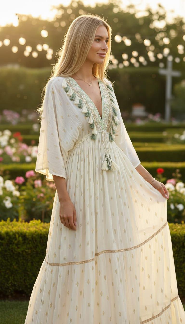 Boho Wedding Dress, Boho Kleid, Bohemian Maxi Dress, Wedding Dress Boho, Flowy Boho Dress, Summer Dress, Elegant Dress, Lace Dress, Boho.
