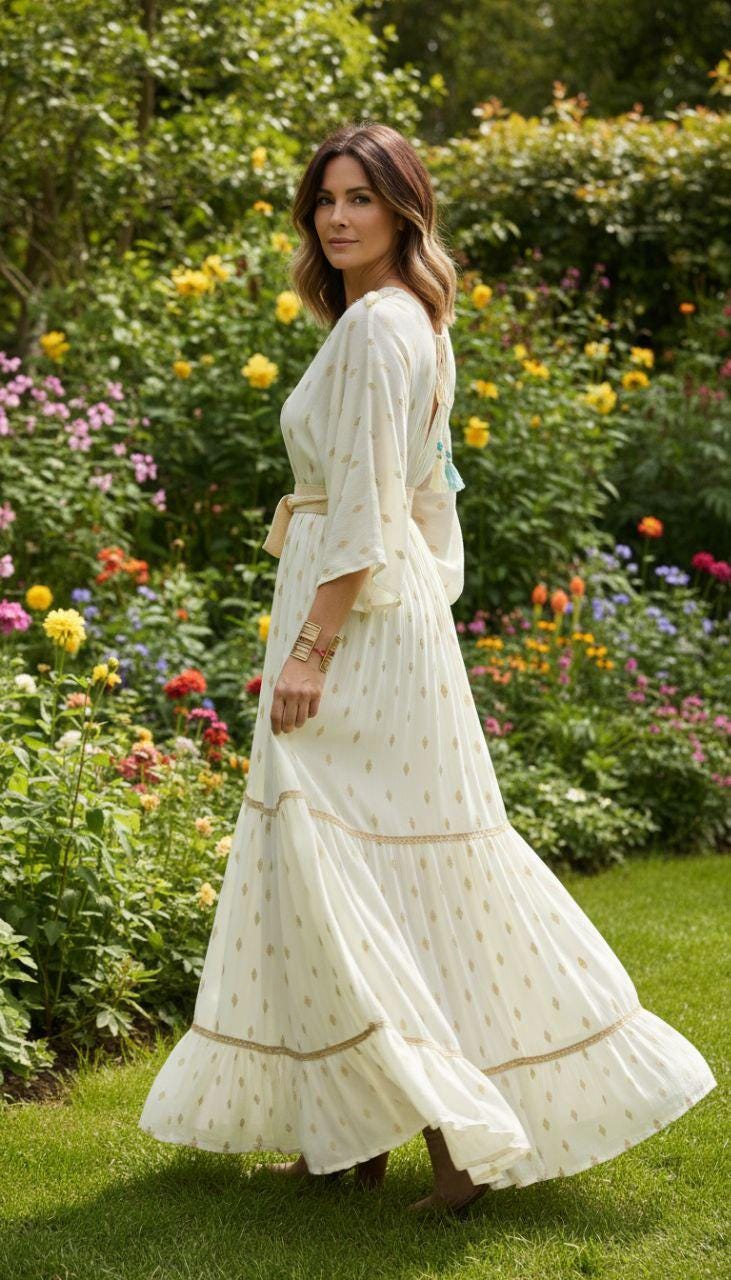 Boho Wedding Dress, Boho Kleid, Bohemian Maxi Dress, Wedding Dress Boho, Flowy Boho Dress, Dress Boho for Wedding, Dress Maxi Boho, Boho Chic