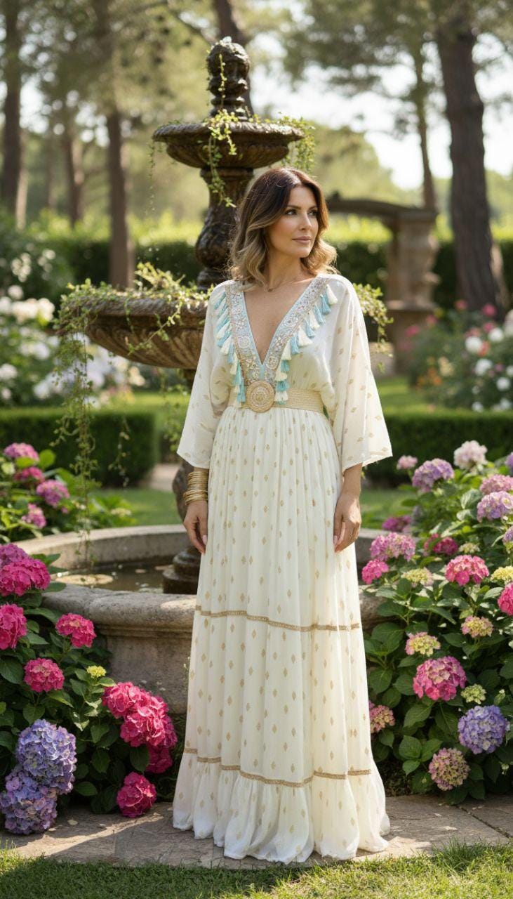 Boho Wedding Dress, Boho Kleid, Bohemian Maxi Dress, Wedding Dress Boho, Flowy Boho Dress, Dress Boho for Wedding, Dress Maxi Boho, Boho Chic