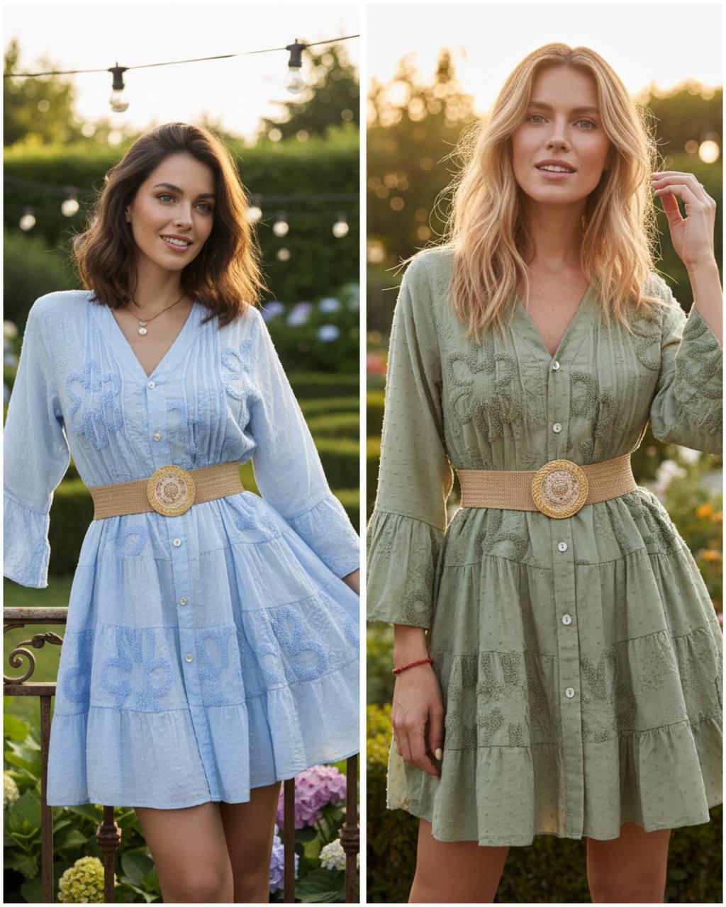 Mini Boho Dress Women, Greenmini Dress, Green Mini Dress, Flowy Mini Boho Dress, Beach Mini Dress, Mini Lace Boho Dress, Elegant Mini Dress.