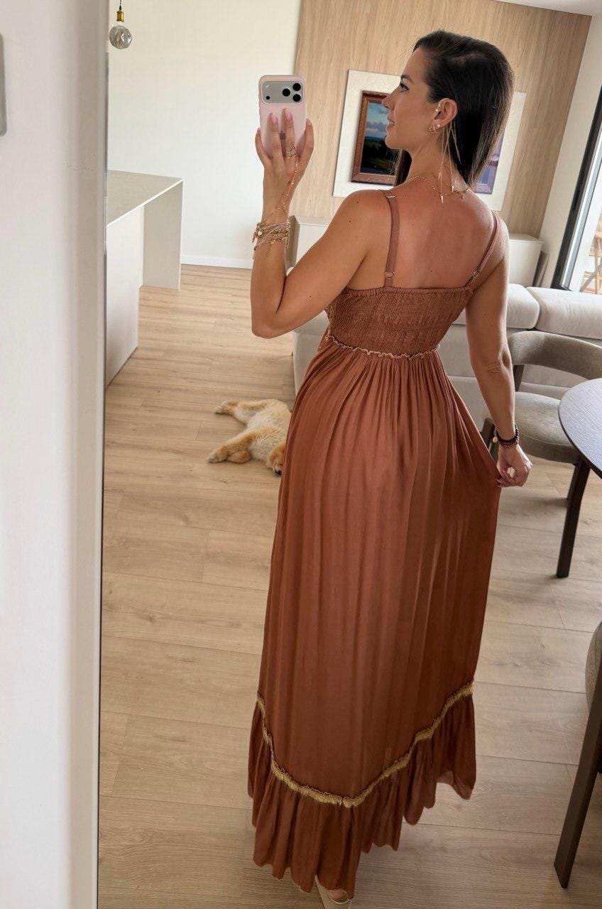 Boho Maxi Dress, Embroidered Summer Maxi Dress, Sleeveless Bohemian Dress, Beach Vacation Dress, Festival Outfit, Wedding Guest Maxi Dress.