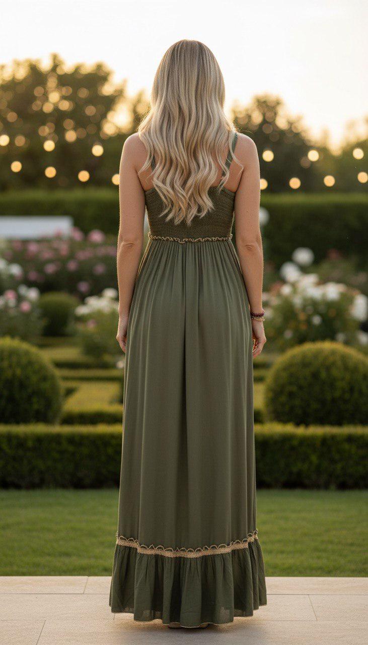 Boho Maxi Dress, Embroidered Summer Maxi Dress, Sleeveless Bohemian Dress, Beach Vacation Dress, Festival Outfit, Wedding Guest Maxi Dress.