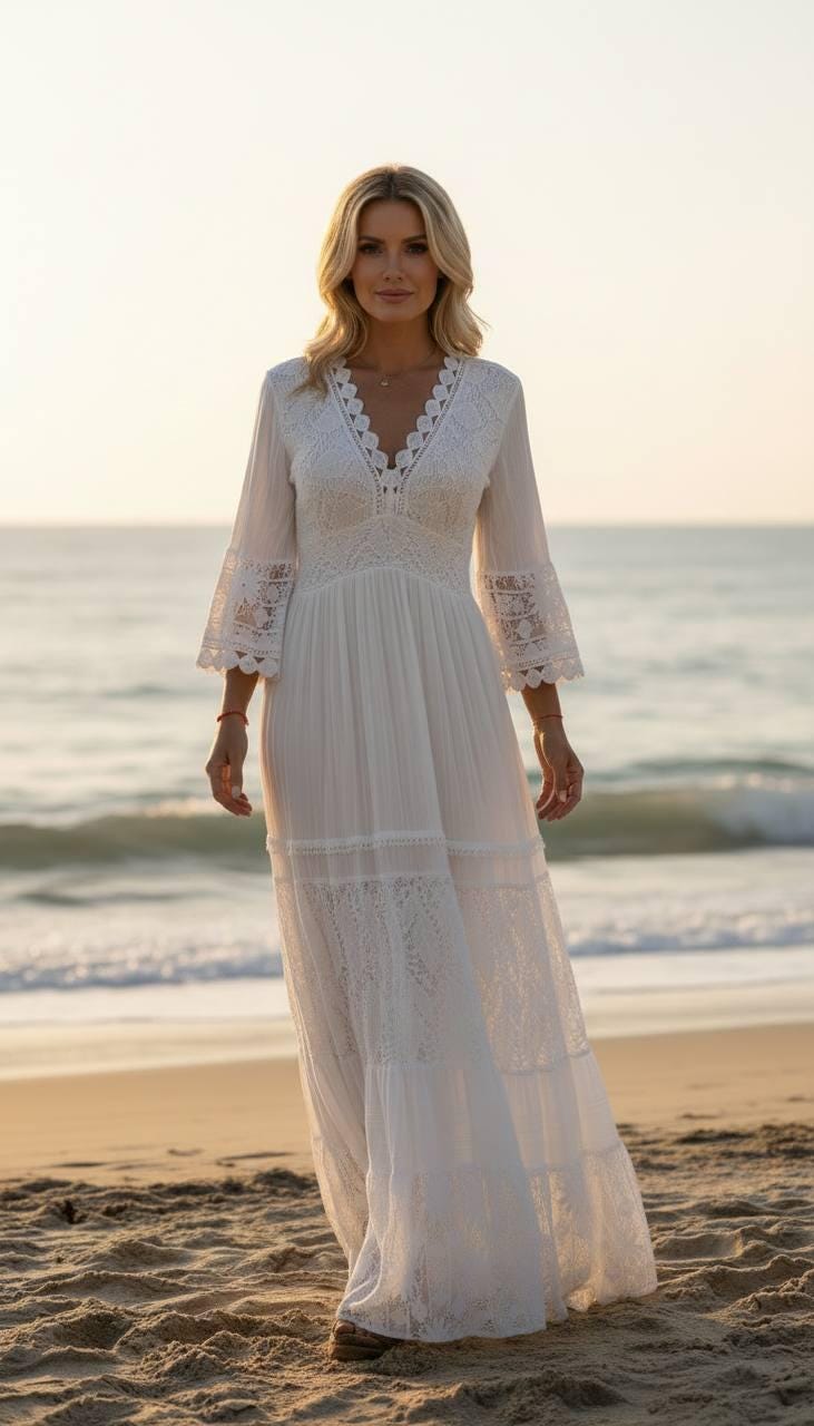 Black Maxi Boho Dress, Black Cotton Dress, Boho Wedding Dress, Bohemian Dresses, Beach Wedding Dress, Boho Dress, Formal Dress.