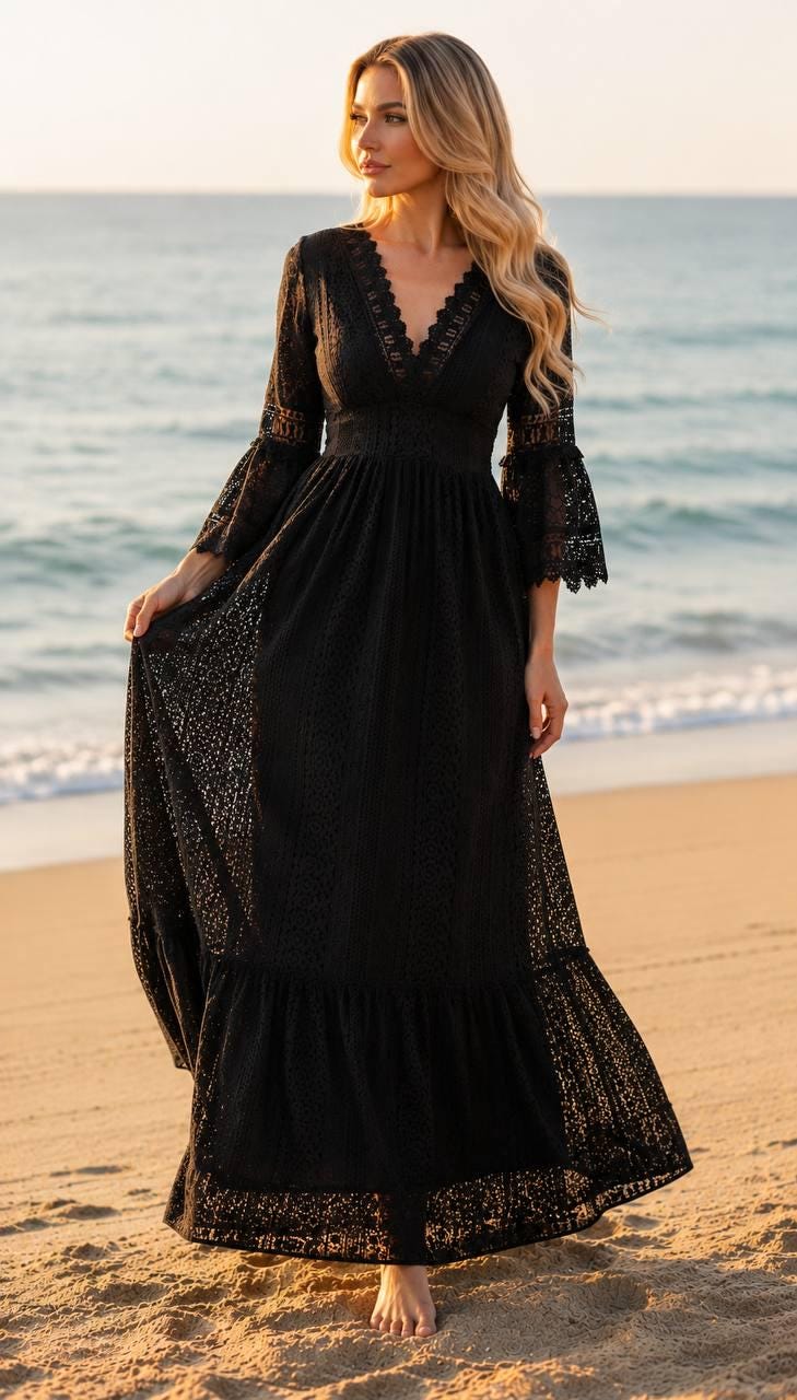 White Wedding Dress, Boho Lace White Dress, Dress Pattern, Beach Wedding Dress, Bohemian Bride Dress, Lace White Dress, Formal Dress.