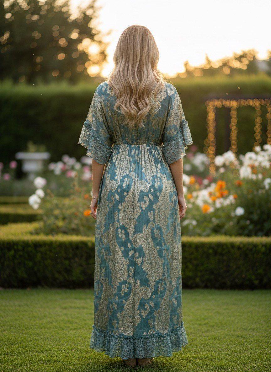 Blue Boho Dress, Bohemian Dress, Festival Boho Dress, Boho Kleid, Hippie Dress, Elegant Boho Dress, Boho, Boho Maxi Dresses.
