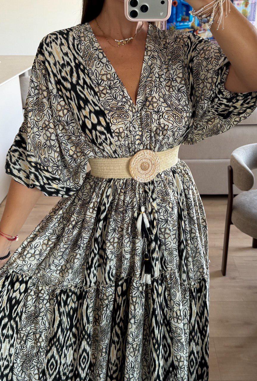 Boho Silk Maxi Dress, Paisley Print Dress, Long Summer Dress, Bohemian Dress, Beach Dress, Flowy Women Dress, Vacation Dress.