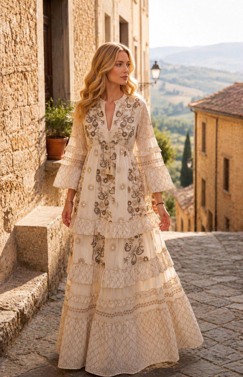 Boho Autumn Maxi Dress, Paisley Print Dress, Long Flowy Dress, Bell Sleeve Dress, Romantic Fall Dress, Vintage Bohemian Dress, Boho Dress.