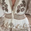 Boho Maxi Dress, Embroidered Tiered Dress, Romantic Cottagecore Dress, Vintage Inspired Summer Dress, Flowy Wedding Guest Dress, Formal Dres