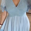 Boho Blue Lace Wedding Dress, Blue Boho Dress, Beach Wedding Dress, Bohemian Bride Dress, Boho Kleid, Blue Handmade Dress.