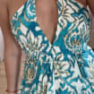 Cotton Slip Dress With Gold Beading, Strappy Maxi Dress for Women, Wedding Guest Dress, Beach Boho Dress, Ibiza Dress, Festival Dress.